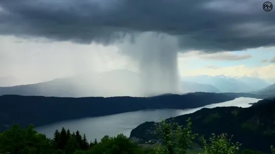 Tsunami from Heaven   Amazing Rainstorm Timelapse   Downburst   Microburst