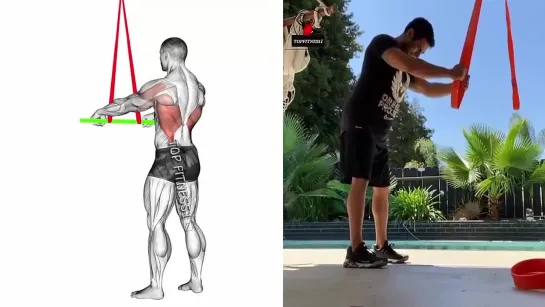 Best resistance band back workout at home 🔥 8 Effective Exercises