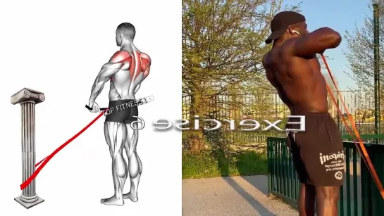 Best resistance band back workout at home 7 EFFECTIVE EXERCISES