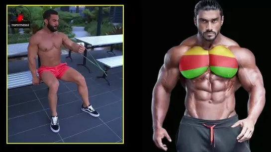 تمارين الصدر بالحبل المقاومة chest workout with resistance band