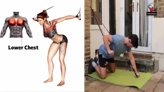 The perfict resistance band chest workout at home ( 9 Best Exercises )