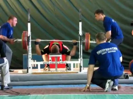 Pozdeev bench press 255 Titans cup 2010