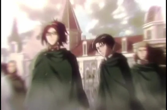 ▹ attack on titan; levi & hanji