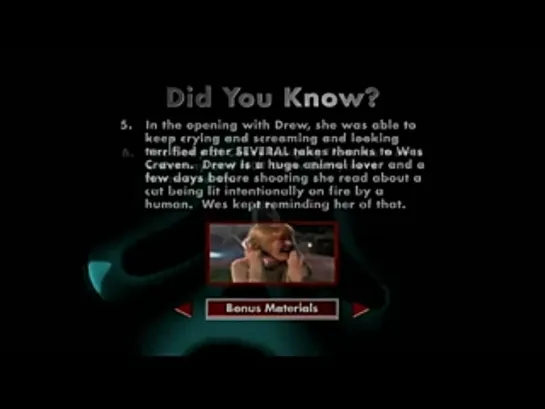 SCREAM DVD Special Feature - DID YOU KNOW? (eng.,)