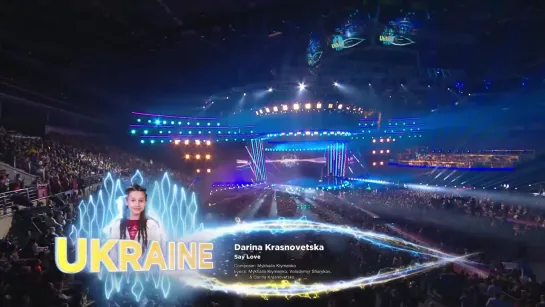 Darina Krasnovetska - Say Love - LIVE - Ukraine  - Junior Eurovision 2018