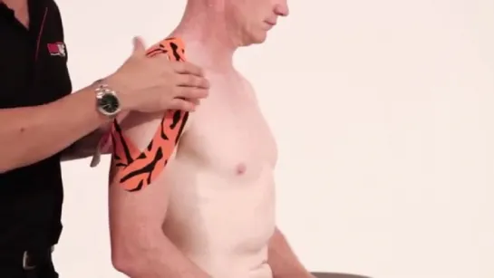 Rocktape application for shoulder pain