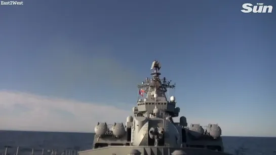 Russia warships fire missiles near Japan