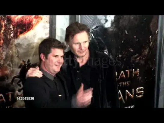 Jonathan Liebesman & Liam Neeson at Wrath of The Titans