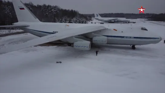 Cразу шесть Ан-124 «Руслан» поднялись в воздух в Брянской области