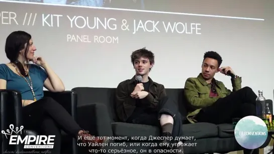 Jack & Kit talk about what Wylan and Jesper learnt about each other and their favorite scenes [rus sub]