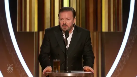 Ricky Gervais kicks off The Golden Globes