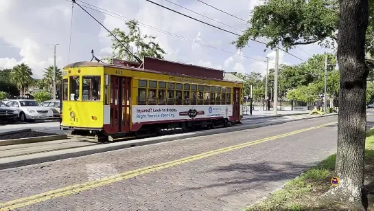 Трамвайный антиквариат по-американски. Tampa city, Florida