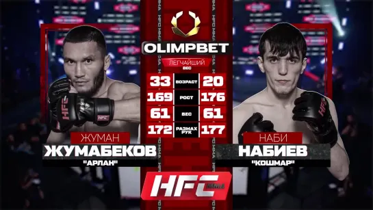 Жуман Жумабеков vs. Наби Набиев. HFC MMA.