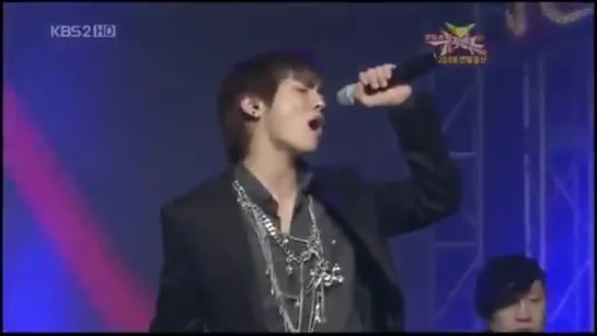 081226 Music Bank @ SHINee - Wild Eyes (Shinhwa cover)