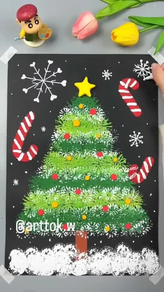 Рисуем ёлочку🎄