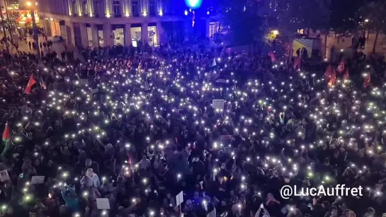 Париж. Митинг в поддержку Палестины.