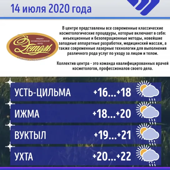 Погода в Коми - 14 июля 2020