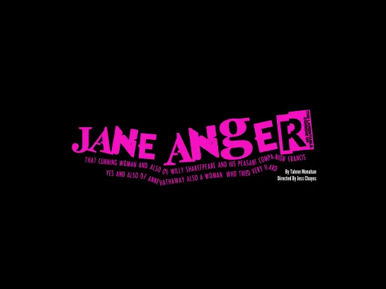 Jane Anger! (New Ohio Theatre, New York City)