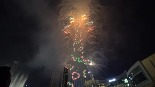 Дубай Новый Год 2020 Салют Бурдж Халифа  New year 2020 Dubai Burj Khalifa