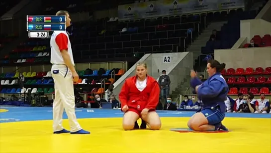 KANDRATSYEVA Maryia (BLR) vs ARTOSHINA Olga (RUS) - World SAMBO Cup 2021 - Kharlampiev Memorial