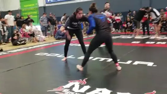 NAGA Womens BJJ Blue belt 130lb (in 150lb bracket) - YouTube