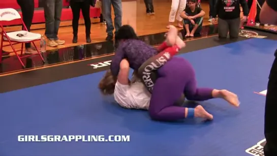 #206 Girls Grappling No-Gi Tournament Match • Women Wrestling BJJ MMA Female Bout - YouTube