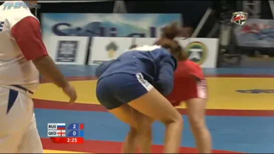 World Sambo championship 2015, Zakharceva (RUS) vs Odzelashvili (GEO)