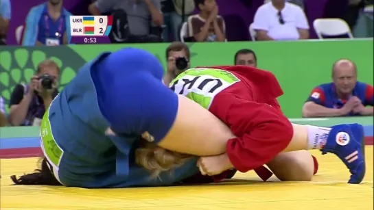 Tatsiana Matsko wins Gold in the Womens -64kg - Sambo - Baku 2015 European Games