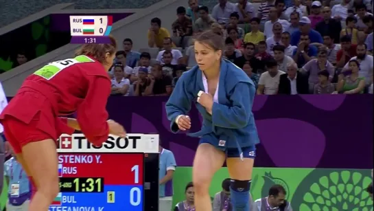 Yana Kostenko wins Womens -60kg - Sambo - Baku 2015 European Games