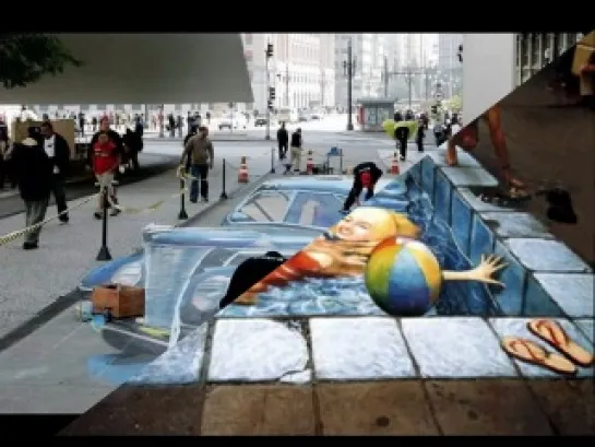 Трёхмерные рисунки на Асфальте: Julian Beever