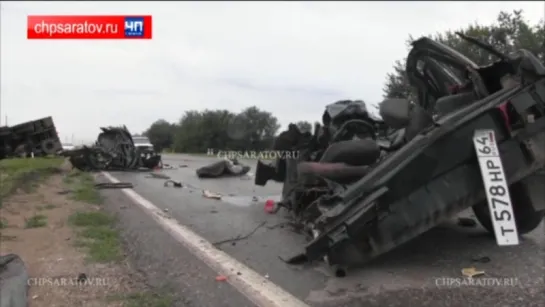 ЧПХ представляет: Водителя разорвало в жестоком ДТП под Энгельсом