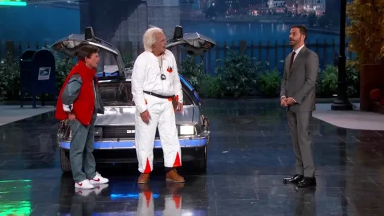 Marty McFly and Doc Brown Visit Jimmy Kimmel Live