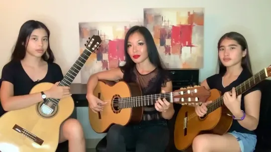 Cancion del Mariachi, Desperado, Trio Guitar By Thu Le and Daughters