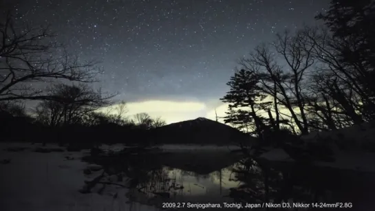 Time Lapse of  Winter Scene