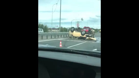 Cерьезная авария на выезде из города в сторону Мирного 😥