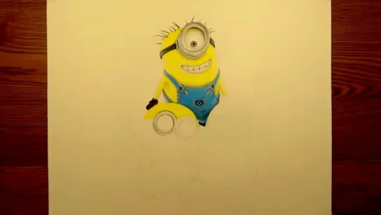 Speed Drawing_ How to Draw A Minions (Despicable Me) 2015