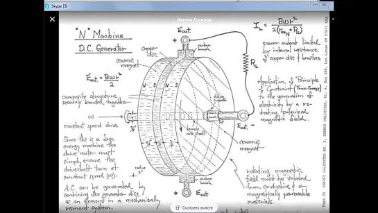 Магнитный БТГ генератор высокого тока и низкого напряжения Н. Машина