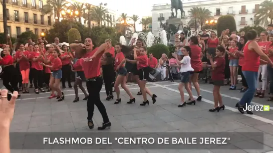 el flashmob flamenco del Centro de Baile Jerez