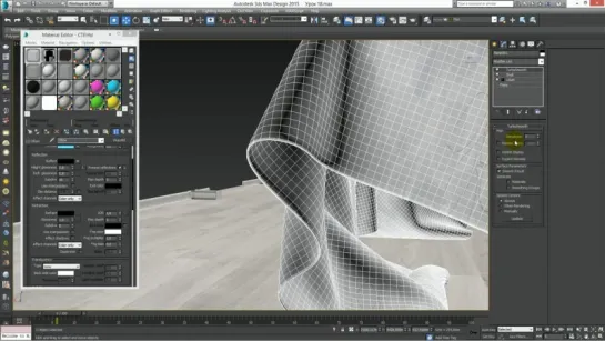 3Ds Max для начинающих. Урок 18. Симуляция ткани (Модификатор Cloth)