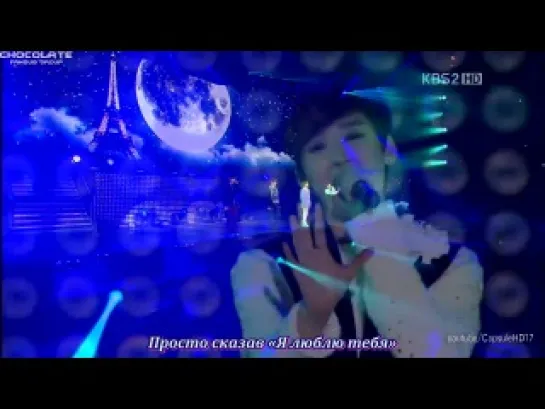 Junsu, Taemin, Kevin, Hyunseung - More than words [Music Bank in Paris 18.02.12] (рус саб)