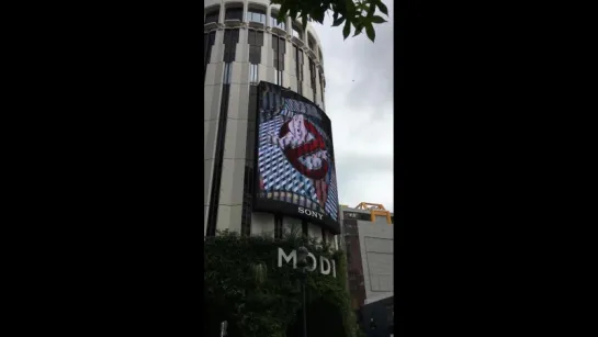 Ghostbusters (2016) Promo in Japan (Shibuya MODI VR x AR)