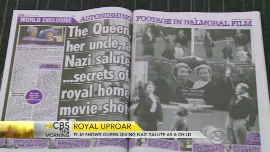 Film shows Queen Elizabeth giving Nazi salute as a child