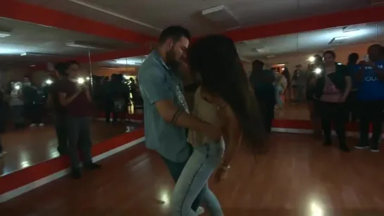 Daniel and Desiree dancing sensual bachata