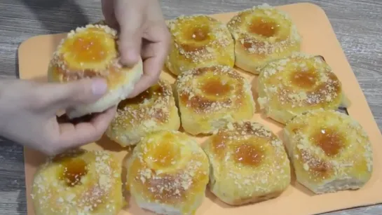 #Мягкие и #очень #вкусные #булочки с джемом