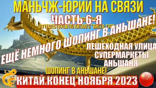 Снова Китай. Часть 6.  Еще немного шопинга в центре Аньшане 鞍山市. Пешеходная улица.