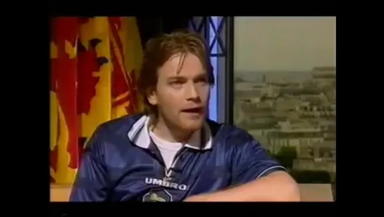 Ewan McGregor for the 1998 Football World Cup in Paris