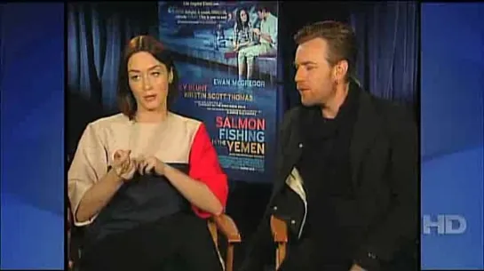 Ewan McGregor and Emily Blunt on 'Salmon Fishing in the Yemen