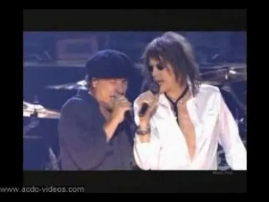 AC/DC & Aerosmith(Stiven Tailer) You Shook Me All Night Long Hall of Fame 2003