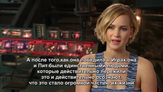 Jennifer Lawrence - Mockingjay Part 1 Cast Interview (rus.sub.)