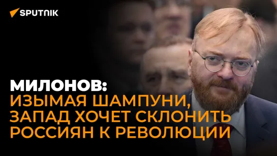 Депутат Милонов о конфискации личных вещей россиян в ЕС и инициаторах русофобских законов